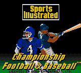 Заставка игры Sports Illustrated: Championship Football & Baseball